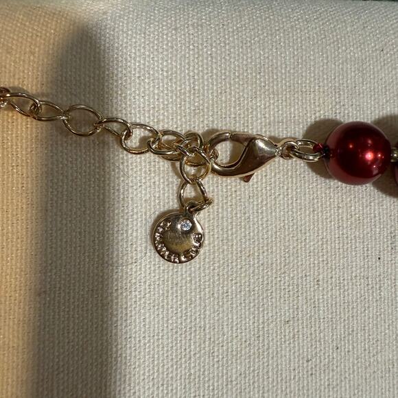 Charter Club Red Pearl Tower Necklace NWOT - Picture 4 of 6